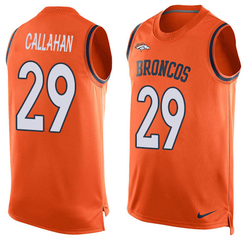 Nike Broncos #29 Bryce Callahan Orange Team Color Men's Stitched NFL Limited Tank Top Jersey Nike Broncos #29 Bryce Callahan Orange Team Color Men's Stitched NFL Limited Tank Top Jersey