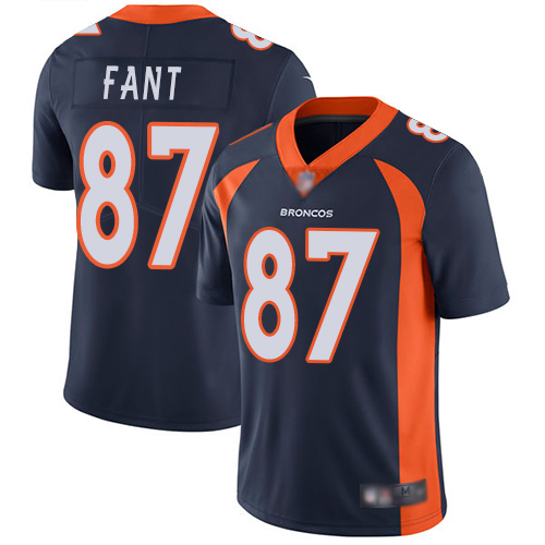 Nike Broncos #87 Noah Fant Navy Blue Alternate Men's Stitched NFL Vapor Untouchable Limited Jersey Nike Broncos #87 Noah Fant Navy Blue Alternate Men's Stitched NFL Vapor Untouchable Limited Jersey