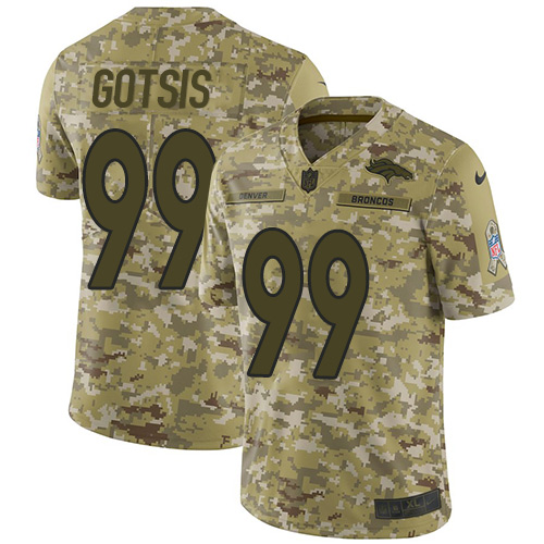 Nike Broncos #99 Adam Gotsis Camo Men's Stitched NFL Limited 2018 Salute To Service Jersey Nike Broncos #99 Adam Gotsis Camo Men's Stitched NFL Limited 2018 Salute To Service Jersey