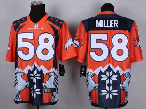 Nike Broncos #58 Von Miller Orange Men's Stitched NFL Elite Noble Fashion Jersey Nike Broncos #58 Von Miller Orange Men's Stitched NFL Elite Noble Fashion Jersey