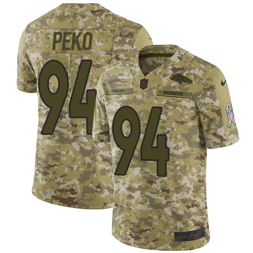 Nike Broncos #94 Domata Peko Camo Men's Stitched NFL Limited 2018 Salute To Service Jersey Nike Broncos #94 Domata Peko Camo Men's Stitched NFL Limited 2018 Salute To Service Jersey