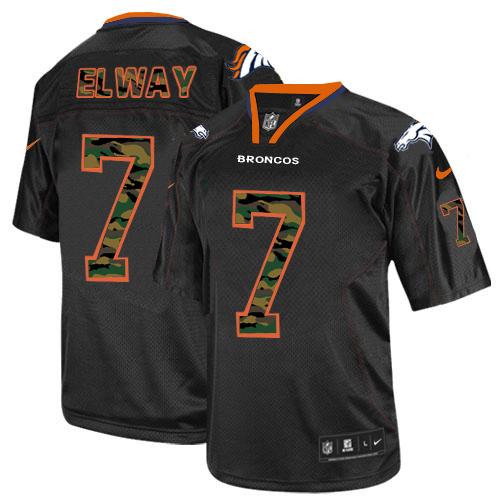 Nike Broncos #7 John Elway Black Men's Stitched NFL Elite Camo Fashion Jersey Nike Broncos #7 John Elway Black Men's Stitched NFL Elite Camo Fashion Jersey