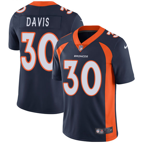 Nike Broncos #30 Terrell Davis Navy Blue Alternate Men's Stitched NFL Vapor Untouchable Limited Jersey Nike Broncos #30 Terrell Davis Navy Blue Alternate Men's Stitched NFL Vapor Untouchable Limited Jersey