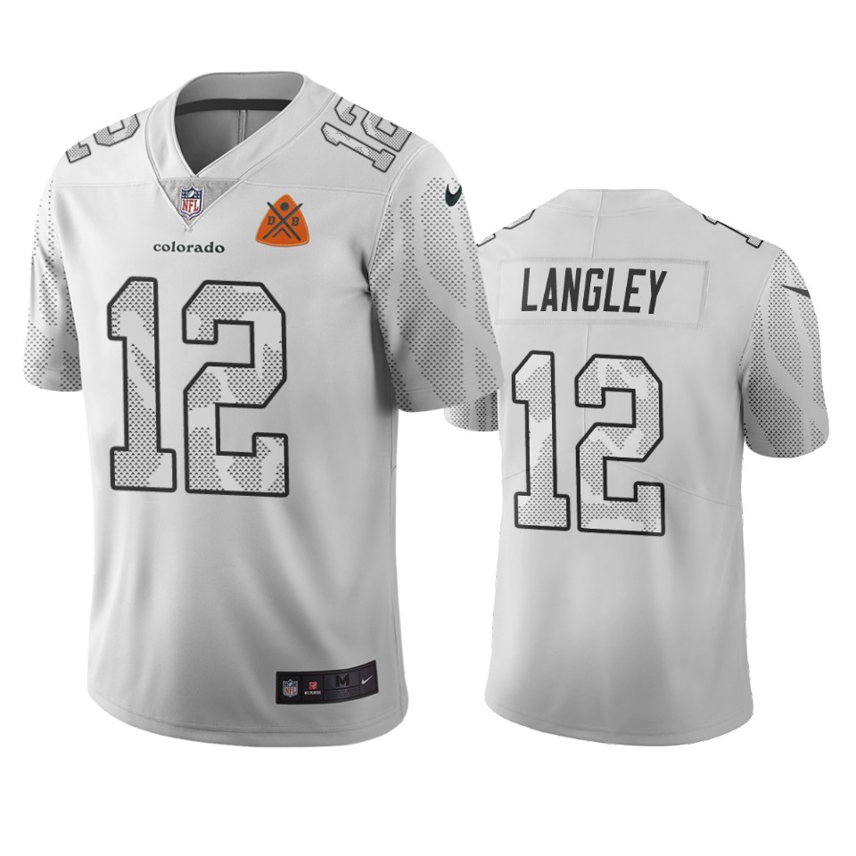 Denver Broncos #12 Brendan Langley White Vapor Limited City Edition NFL Jersey Denver Broncos #12 Brendan Langley White Vapor Limited City Edition NFL Jersey