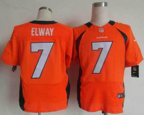 Nike Broncos #7 John Elway Orange Team Color Men's Stitched NFL Elite Jersey Nike Broncos #7 John Elway Orange Team Color Men's Stitched NFL Elite Jersey