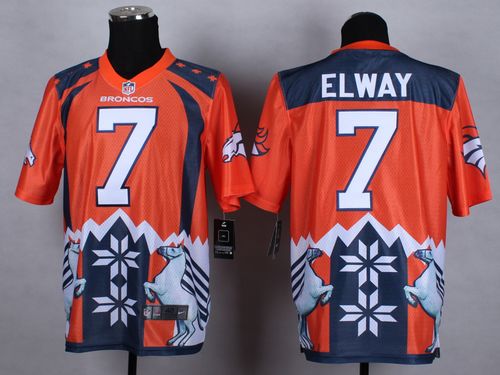 Nike Broncos #7 John Elway Orange Men's Stitched NFL Elite Noble Fashion Jersey Nike Broncos #7 John Elway Orange Men's Stitched NFL Elite Noble Fashion Jersey