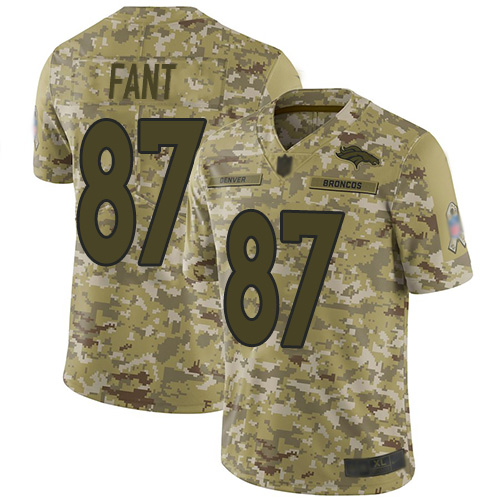 Nike Broncos #87 Noah Fant Camo Men's Stitched NFL Limited 2018 Salute To Service Jersey Nike Broncos #87 Noah Fant Camo Men's Stitched NFL Limited 2018 Salute To Service Jersey