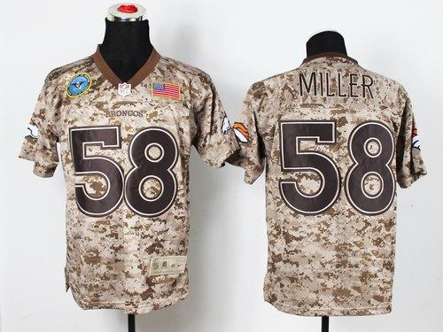 Nike Broncos #58 Von Miller Camo Men's Stitched NFL New Elite USMC Jersey Nike Broncos #58 Von Miller Camo Men's Stitched NFL New Elite USMC Jersey