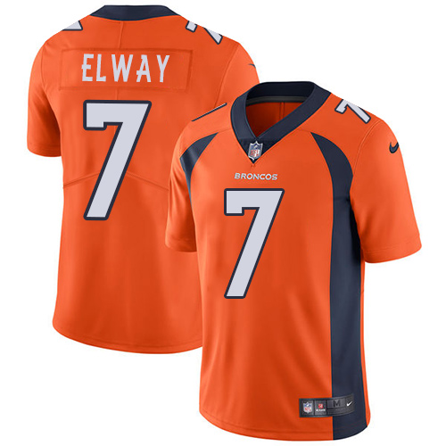 Nike Broncos #7 John Elway Orange Team Color Men's Stitched NFL Vapor Untouchable Limited Jersey Nike Broncos #7 John Elway Orange Team Color Men's Stitched NFL Vapor Untouchable Limited Jersey