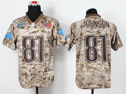 Nike Lions #81 Calvin Johnson Camo Men's Stitched NFL New Elite USMC Jersey Nike Lions #81 Calvin Johnson Camo Men's Stitched NFL New Elite USMC Jersey