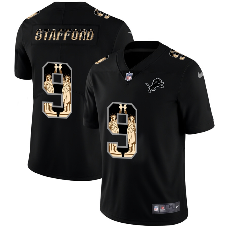 Detroit Lions #9 Matthew Stafford Carbon Black Vapor Statue Of Liberty Limited NFL Jersey Detroit Lions #9 Matthew Stafford Carbon Black Vapor Statue Of Liberty Limited NFL Jersey