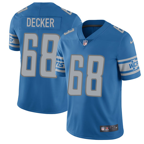 Nike Lions #68 Taylor Decker Blue Team Color Men's Stitched NFL Vapor Untouchable Limited Jersey Nike Lions #68 Taylor Decker Blue Team Color Men's Stitched NFL Vapor Untouchable Limited Jersey
