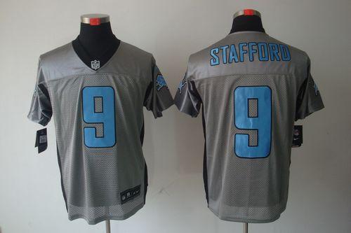 Nike Lions #9 Matthew Stafford Grey Shadow Men's Stitched NFL Elite Jersey Nike Lions #9 Matthew Stafford Grey Shadow Men's Stitched NFL Elite Jersey