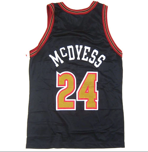 Men's Denver Nuggets #24 McDYESS Black Stitched Jersey Men's Denver Nuggets #24 McDYESS Black Stitched Jersey