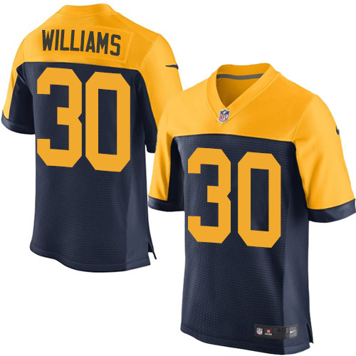Nike Packers #30 Jamaal Williams Navy Blue Alternate Men's Stitched NFL New Elite Jersey Nike Packers #30 Jamaal Williams Navy Blue Alternate Men's Stitched NFL New Elite Jersey