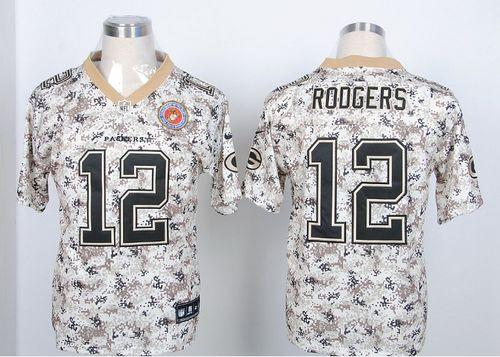 Nike Packers #12 Aaron Rodgers Camo USMC Men's Stitched NFL Elite Jersey Nike Packers #12 Aaron Rodgers Camo USMC Men's Stitched NFL Elite Jersey