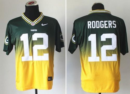 Nike Packers #12 Aaron Rodgers Green/Gold Men's Stitched NFL Elite Fadeaway Fashion Jersey Nike Packers #12 Aaron Rodgers Green/Gold Men's Stitched NFL Elite Fadeaway Fashion Jersey