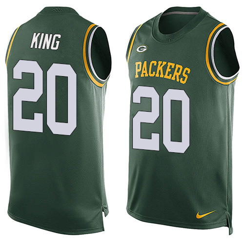 Nike Packers #20 Kevin King Green Team Color Men's Stitched NFL Limited Tank Top Jersey Nike Packers #20 Kevin King Green Team Color Men's Stitched NFL Limited Tank Top Jersey