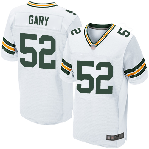 Nike Packers #52 Rashan Gary White Men's Stitched NFL Elite Jersey Nike Packers #52 Rashan Gary White Men's Stitched NFL Elite Jersey