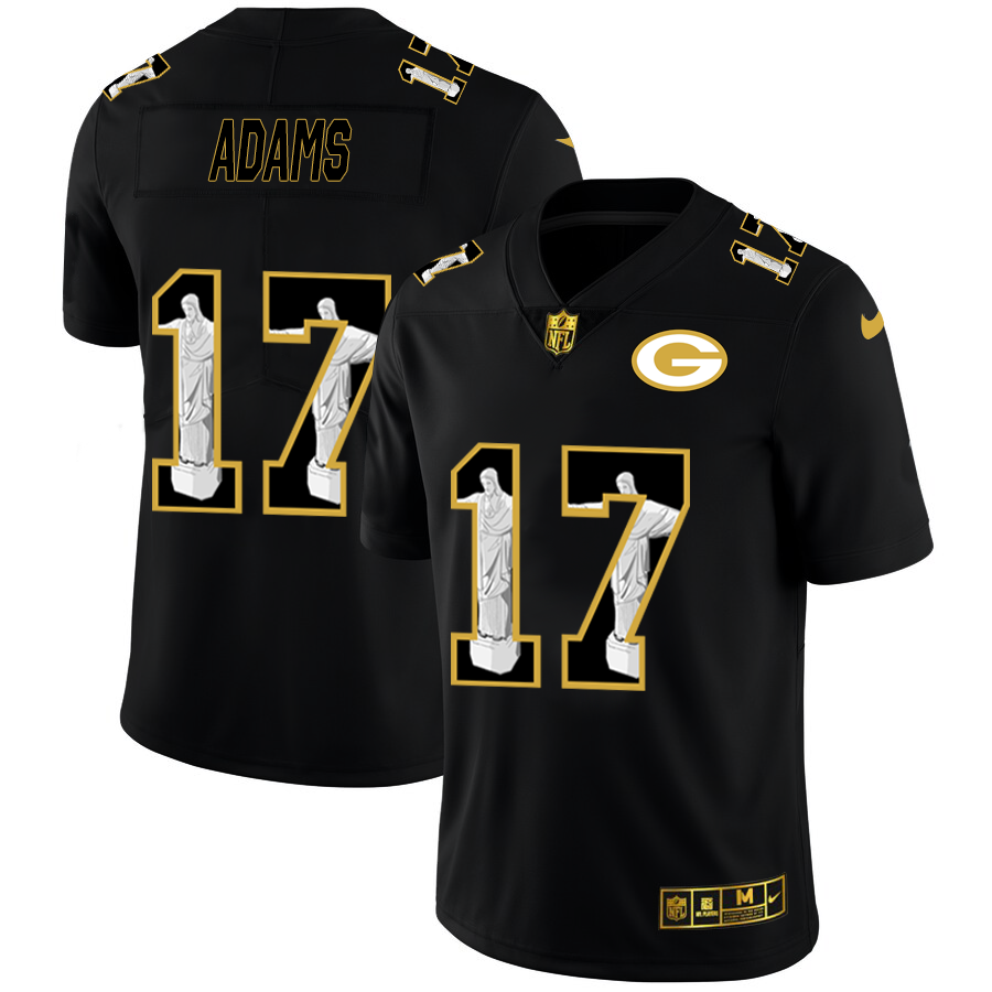 Green Bay Packers #17 Davante Adams Nike Carbon Black Vapor Cristo Redentor Limited NFL Jersey Green Bay Packers #17 Davante Adams Nike Carbon Black Vapor Cristo Redentor Limited NFL Jersey