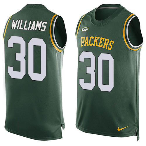 Nike Packers #30 Jamaal Williams Green Team Color Men's Stitched NFL Limited Tank Top Jersey Nike Packers #30 Jamaal Williams Green Team Color Men's Stitched NFL Limited Tank Top Jersey