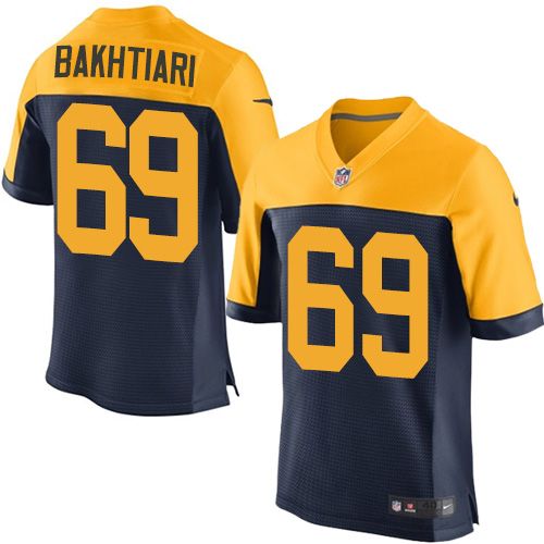 Nike Packers #69 David Bakhtiari Navy Blue Alternate Men's Stitched NFL New Elite Jersey Nike Packers #69 David Bakhtiari Navy Blue Alternate Men's Stitched NFL New Elite Jersey