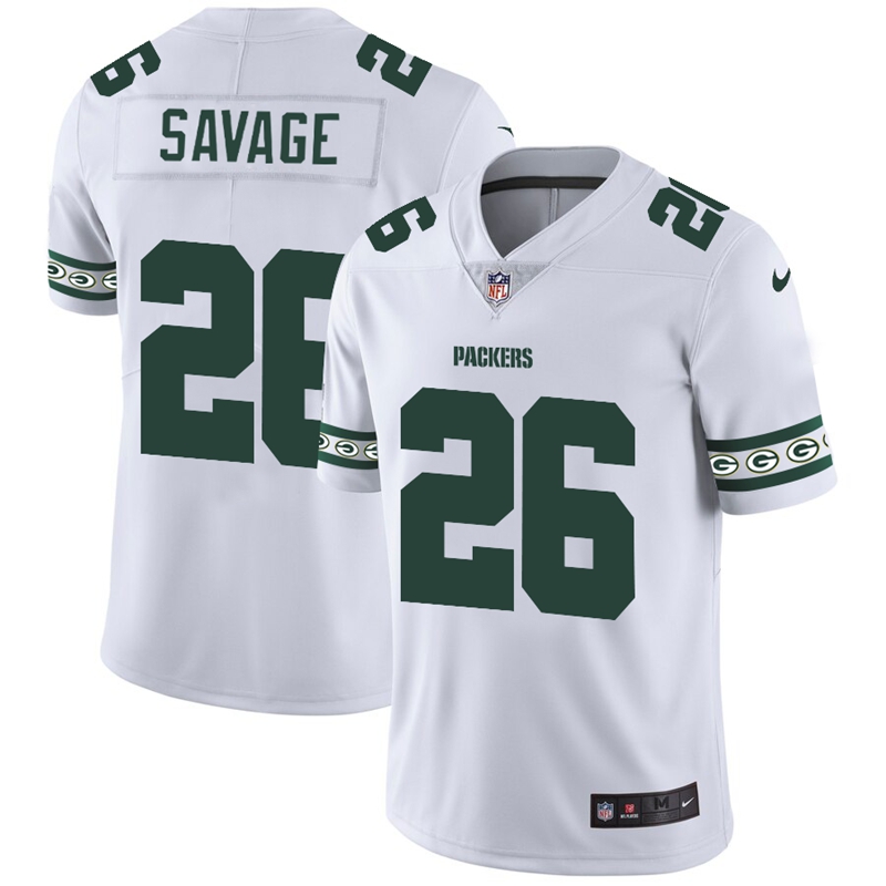 Green Bay Packers #26 Darnell Savage Jr Nike White Team Logo Vapor Limited NFL Jersey Green Bay Packers #26 Darnell Savage Jr Nike White Team Logo Vapor Limited NFL Jersey
