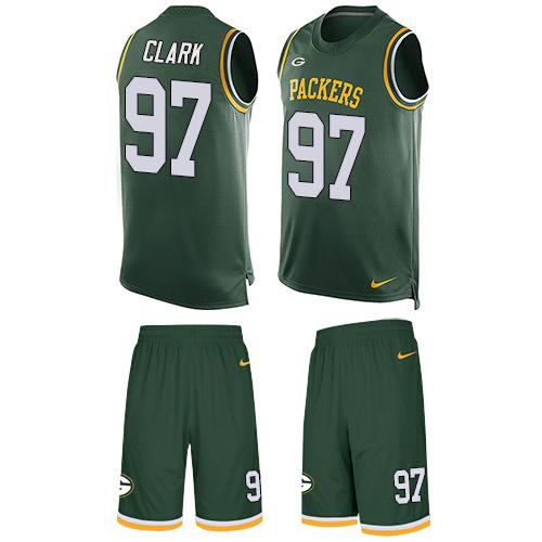 Nike Packers #97 Kenny Clark Green Team Color Men's Stitched NFL Limited Tank Top Suit Jersey Nike Packers #97 Kenny Clark Green Team Color Men's Stitched NFL Limited Tank Top Suit Jersey