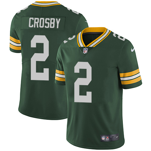 Nike Packers #2 Mason Crosby Green Team Color Men's Stitched NFL Vapor Untouchable Limited Jersey Nike Packers #2 Mason Crosby Green Team Color Men's Stitched NFL Vapor Untouchable Limited Jersey