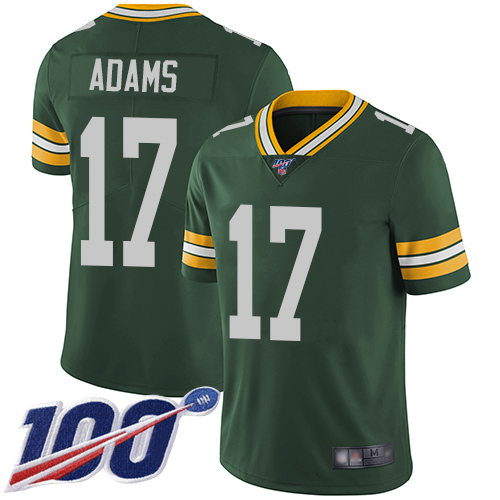Nike Packers #17 Davante Adams Green Team Color Men's Stitched NFL 100th Season Vapor Limited Jersey Nike Packers #17 Davante Adams Green Team Color Men's Stitched NFL 100th Season Vapor Limited Jersey
