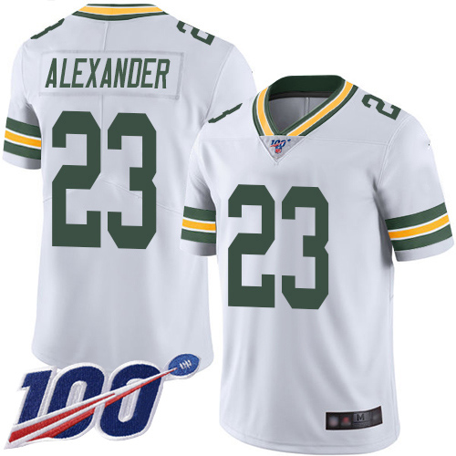 Nike Packers #23 Jaire Alexander White Men's Stitched NFL 100th Season Vapor Limited Jersey Nike Packers #23 Jaire Alexander White Men's Stitched NFL 100th Season Vapor Limited Jersey