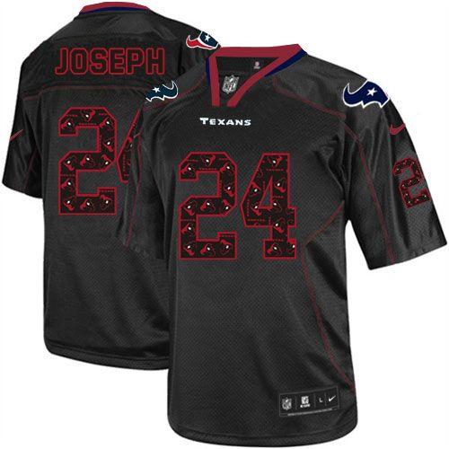 Nike Texans #24 Johnathan Joseph New Lights Out Black Men's Stitched NFL Elite Jersey Nike Texans #24 Johnathan Joseph New Lights Out Black Men's Stitched NFL Elite Jersey
