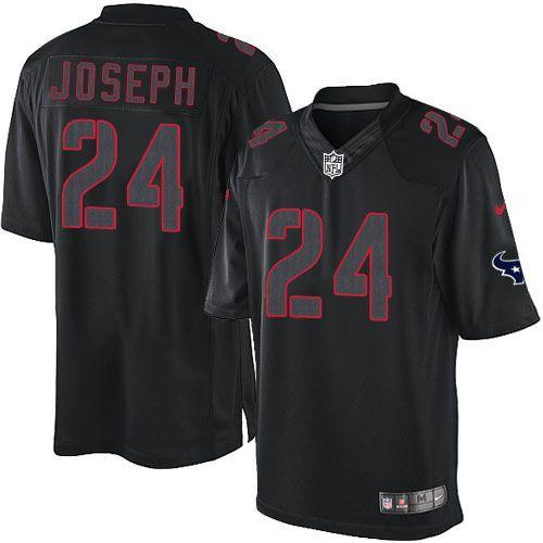 Nike Texans #24 Johnathan Joseph Black Men's Stitched NFL Impact Limited Jersey Nike Texans #24 Johnathan Joseph Black Men's Stitched NFL Impact Limited Jersey