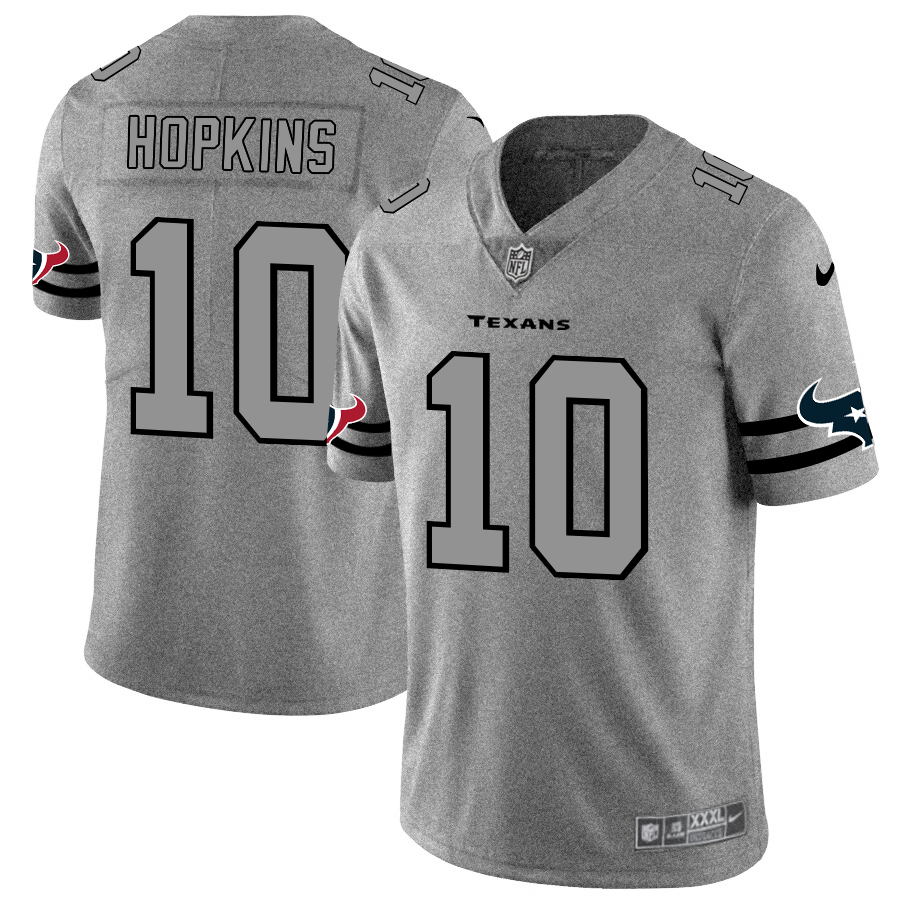 Houston Texans #10 DeAndre Hopkins Men's Nike Gray Gridiron II Vapor Untouchable Limited NFL Jersey Houston Texans #10 DeAndre Hopkins Men's Nike Gray Gridiron II Vapor Untouchable Limited NFL Jersey