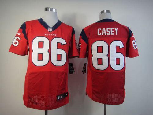 Nike Texans #86 James Casey Red Alternate Men's Stitched NFL Elite Jersey Nike Texans #86 James Casey Red Alternate Men's Stitched NFL Elite Jersey