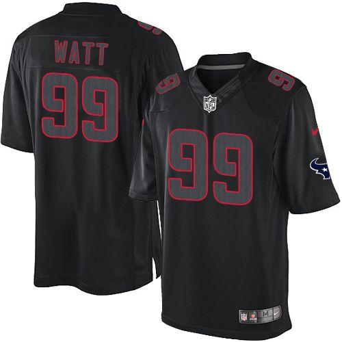 Nike Texans #99 J.J. Watt Black Men's Stitched NFL Impact Limited Jersey Nike Texans #99 J.J. Watt Black Men's Stitched NFL Impact Limited Jersey