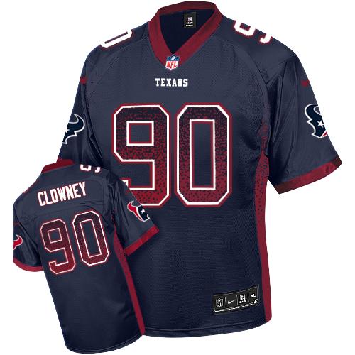 Nike Texans #90 Jadeveon Clowney Navy Blue Team Color Men's Stitched NFL Elite Drift Fashion Jersey Nike Texans #90 Jadeveon Clowney Navy Blue Team Color Men's Stitched NFL Elite Drift Fashion Jersey