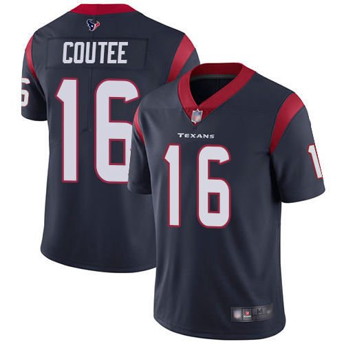 Nike Texans #16 Keke Coutee Navy Blue Team Color Men's Stitched NFL Vapor Untouchable Limited Jersey Nike Texans #16 Keke Coutee Navy Blue Team Color Men's Stitched NFL Vapor Untouchable Limited Jersey