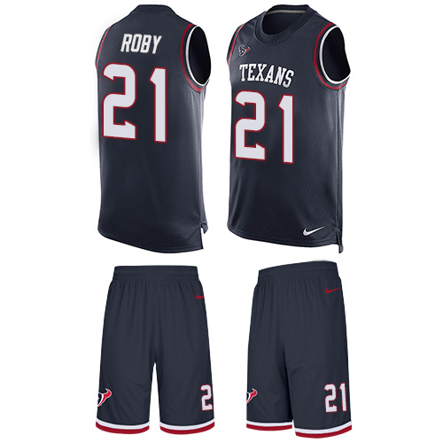 Nike Texans #21 Bradley Roby Navy Blue Team Color Men's Stitched NFL Limited Tank Top Suit Jersey Nike Texans #21 Bradley Roby Navy Blue Team Color Men's Stitched NFL Limited Tank Top Suit Jersey