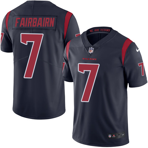Nike Texans #7 Ka'imi Fairbairn Navy Blue Men's Stitched NFL Limited Rush Jersey Nike Texans #7 Ka'imi Fairbairn Navy Blue Men's Stitched NFL Limited Rush Jersey