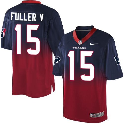 Nike Texans #15 Will Fuller V Navy Blue/Red Men's Stitched NFL Elite Fadeaway Fashion Jersey Nike Texans #15 Will Fuller V Navy Blue/Red Men's Stitched NFL Elite Fadeaway Fashion Jersey