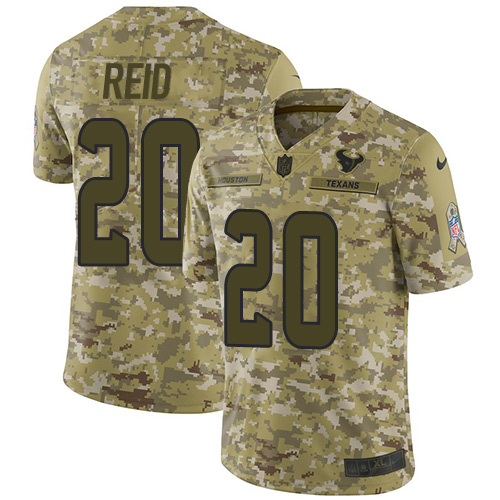 Nike Texans #20 Justin Reid Camo Men's Stitched NFL Limited 2018 Salute To Service Jersey Nike Texans #20 Justin Reid Camo Men's Stitched NFL Limited 2018 Salute To Service Jersey
