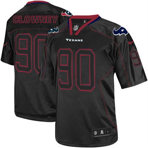 Nike Texans #90 Jadeveon Clowney Lights Out Black Men's Stitched NFL Elite Jersey Nike Texans #90 Jadeveon Clowney Lights Out Black Men's Stitched NFL Elite Jersey