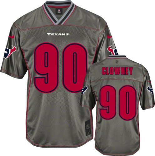 Nike Texans #90 Jadeveon Clowney Grey Men's Stitched NFL Elite Vapor Jersey Nike Texans #90 Jadeveon Clowney Grey Men's Stitched NFL Elite Vapor Jersey