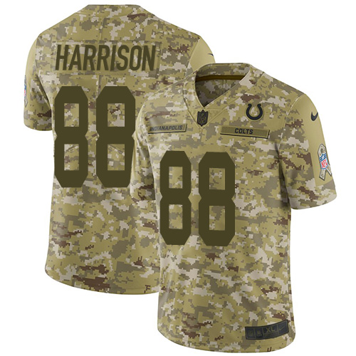 Nike Colts #88 Marvin Harrison Camo Men's Stitched NFL Limited 2018 Salute To Service Jersey Nike Colts #88 Marvin Harrison Camo Men's Stitched NFL Limited 2018 Salute To Service Jersey