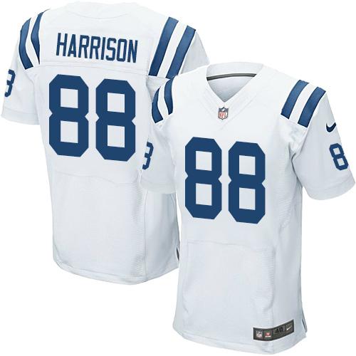 Nike Colts #88 Marvin Harrison White Men's Stitched NFL Elite Jersey Nike Colts #88 Marvin Harrison White Men's Stitched NFL Elite Jersey