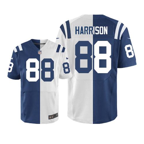 Nike Colts #88 Marvin Harrison Royal Blue/White Men's Stitched NFL Elite Split Jersey Nike Colts #88 Marvin Harrison Royal Blue/White Men's Stitched NFL Elite Split Jersey
