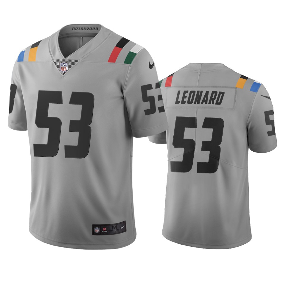 Indianapolis Colts #53 Darius Leonard Gray Vapor Limited City Edition NFL Jersey Indianapolis Colts #53 Darius Leonard Gray Vapor Limited City Edition NFL Jersey