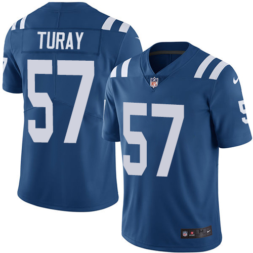 Nike Colts #57 Kemoko Turay Royal Blue Team Color Men's Stitched NFL Vapor Untouchable Limited Jersey Nike Colts #57 Kemoko Turay Royal Blue Team Color Men's Stitched NFL Vapor Untouchable Limited Jersey