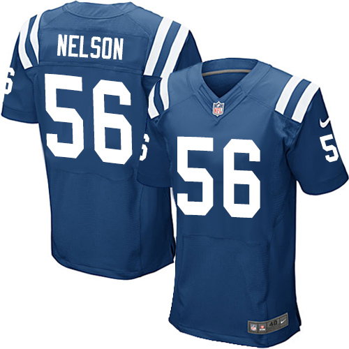 Nike Colts #56 Quenton Nelson Royal Blue Team Color Men's Stitched NFL Elite Jersey Nike Colts #56 Quenton Nelson Royal Blue Team Color Men's Stitched NFL Elite Jersey